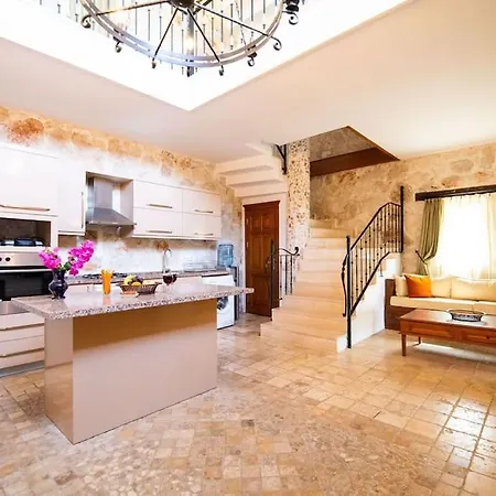 فيلة Marsilya Is Stone House For 8 People With A Magnificent Sea View In Kalkan كاس